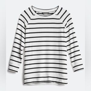 41 Hawthorn Black and White Striped Top